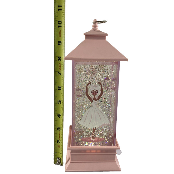 Disney Nutcracker Ballerina Snow Globe Glitter Swirling Lantern Style 11" *READ* - Picture 10 of 11